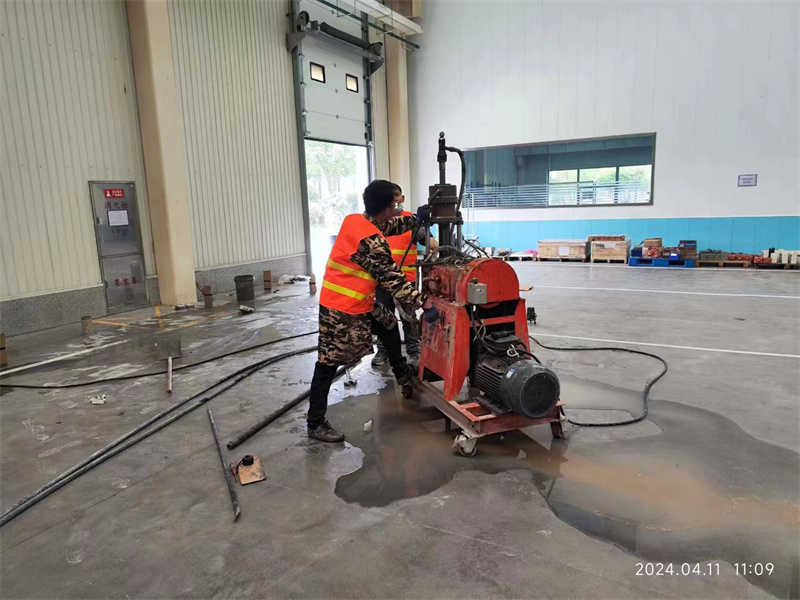 任城厂房地面下沉塌陷注浆加固施工